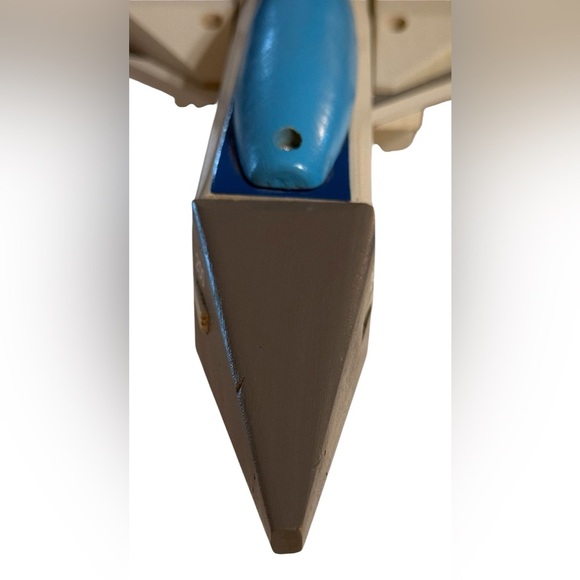 Desktop Wooden Army Aircraft Air-force Model 200 Jet 15" - Picture 8 of 10